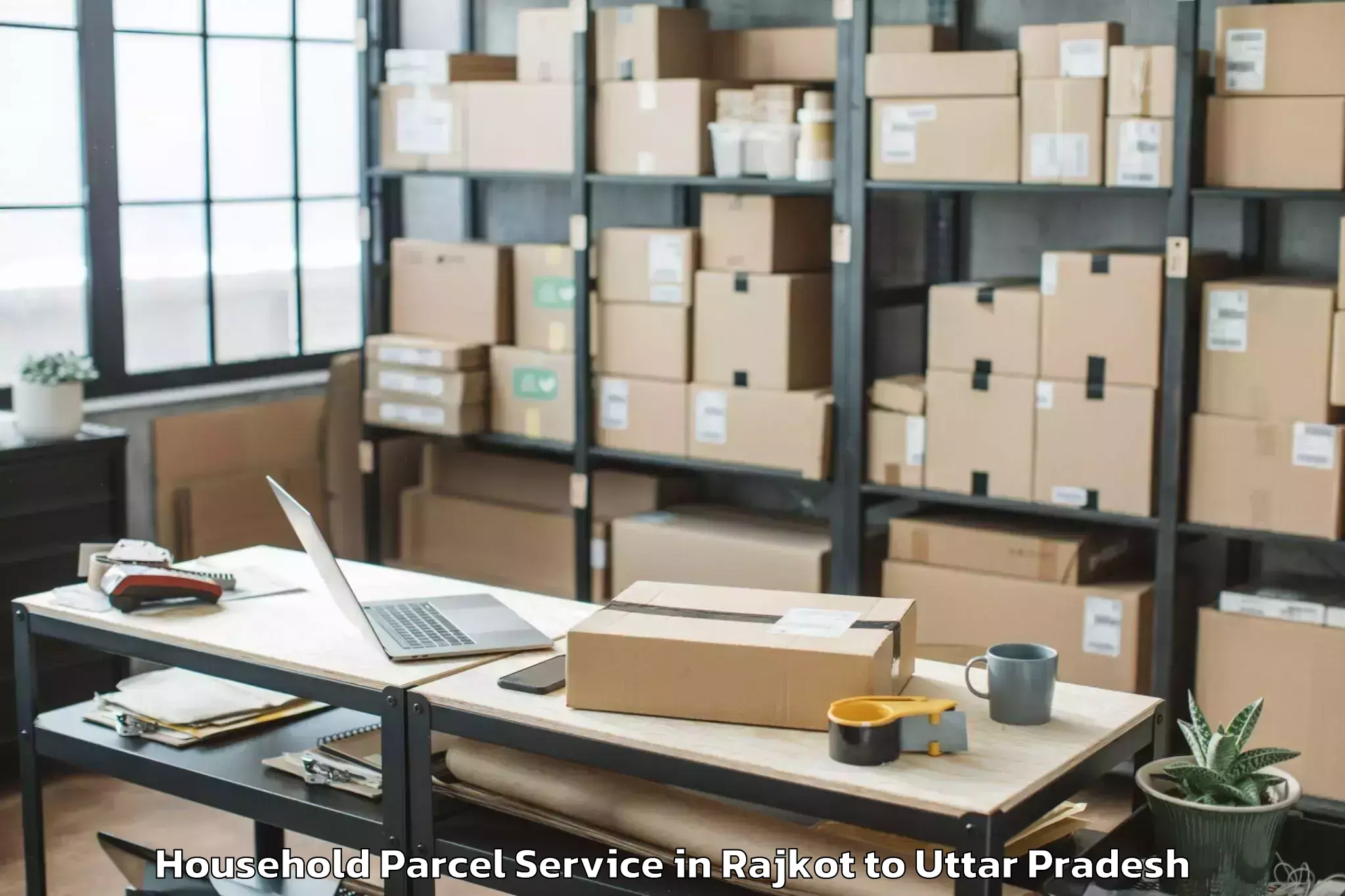 Leading Rajkot to Etmadpur Household Parcel Provider